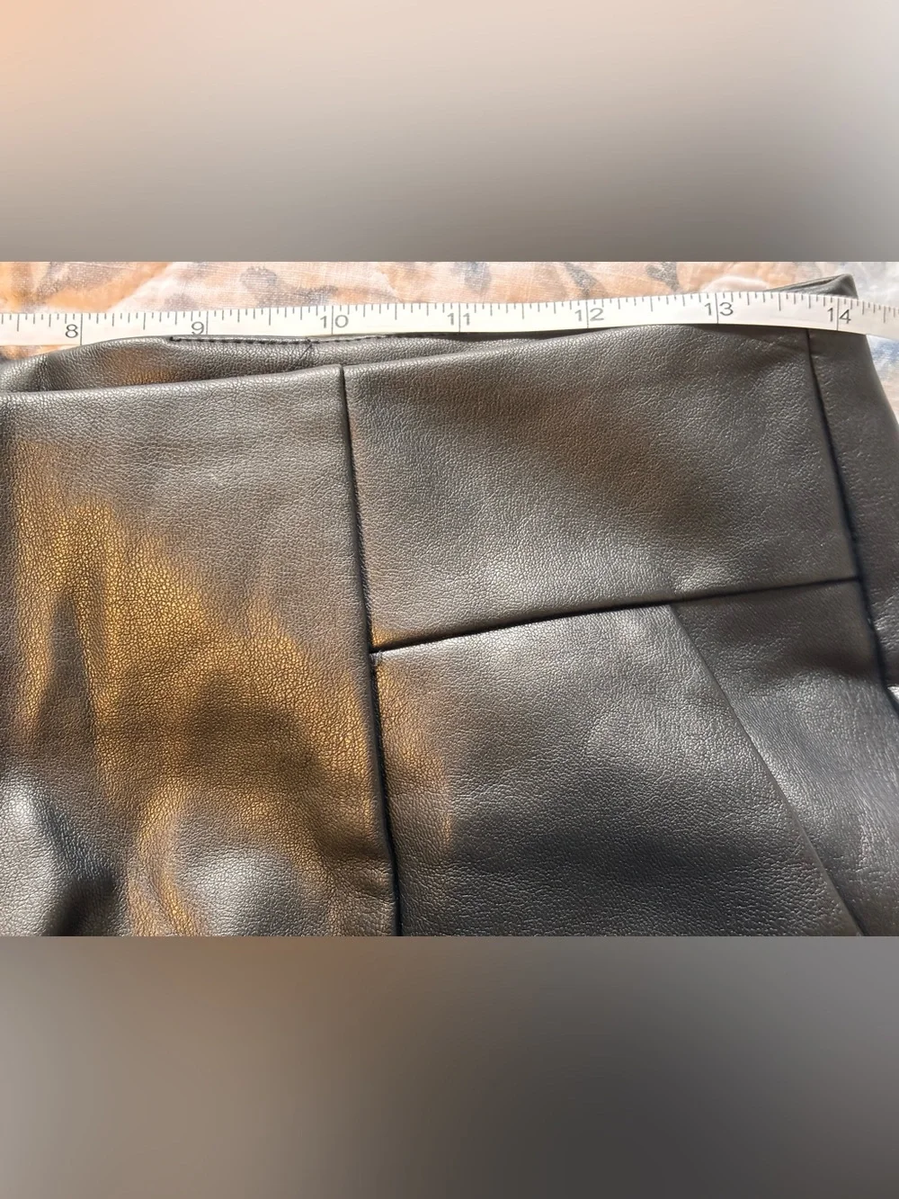 🌸 Faux Leather High Waisted Pocket Black Shorts Women's Size Small